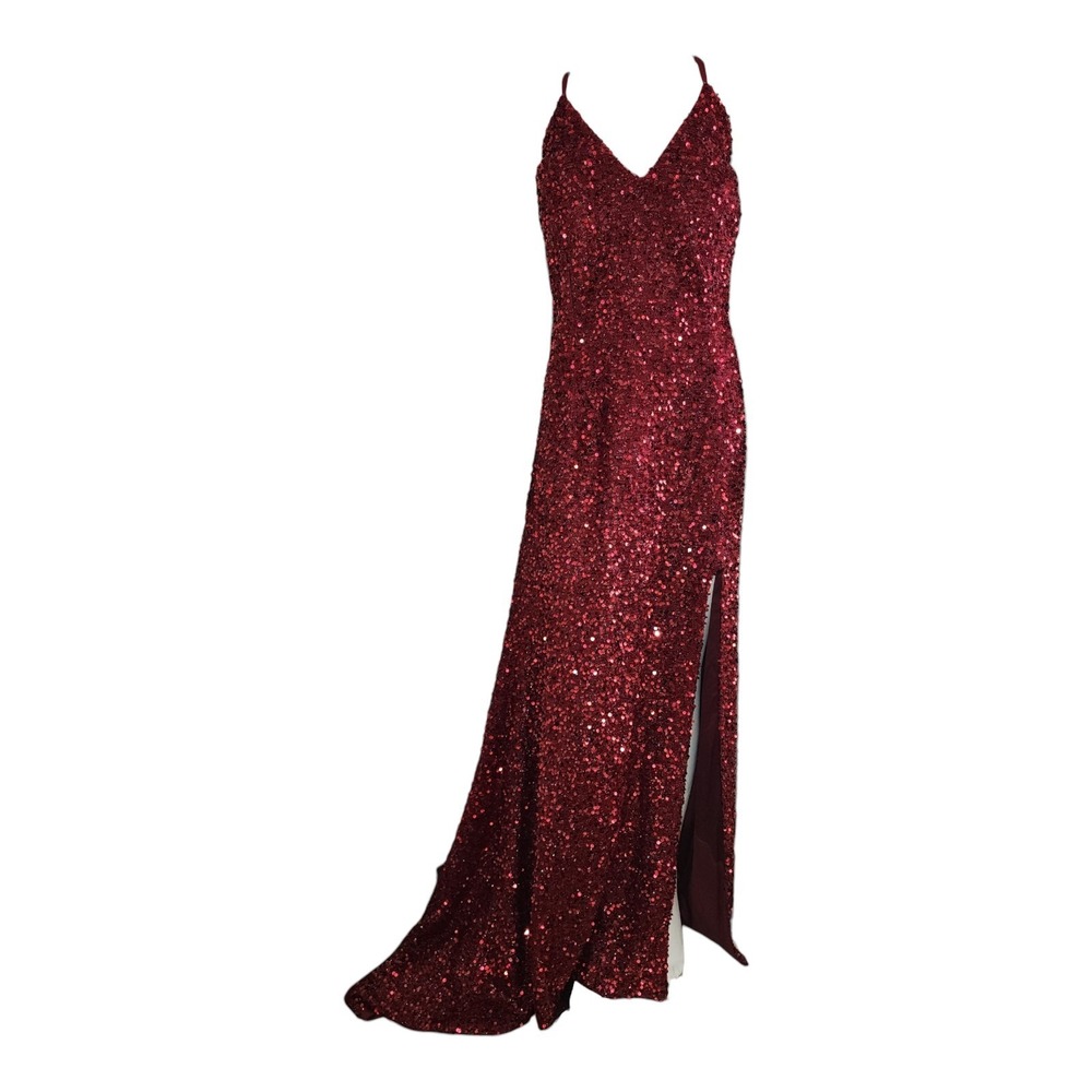 Ryanth‎ Dress NWT Womens18 Red Sequin Glam Party Stage Elegant Cocktail Party
